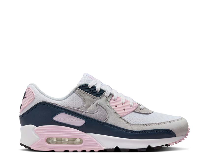 Nike Air Max 90 White / Wolf Grey - Pink Foam - Armory Navy DM0029-106