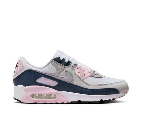 Nike Air Max 90 White / Wolf Grey - Pink Foam - Armory Navy DM0029-106