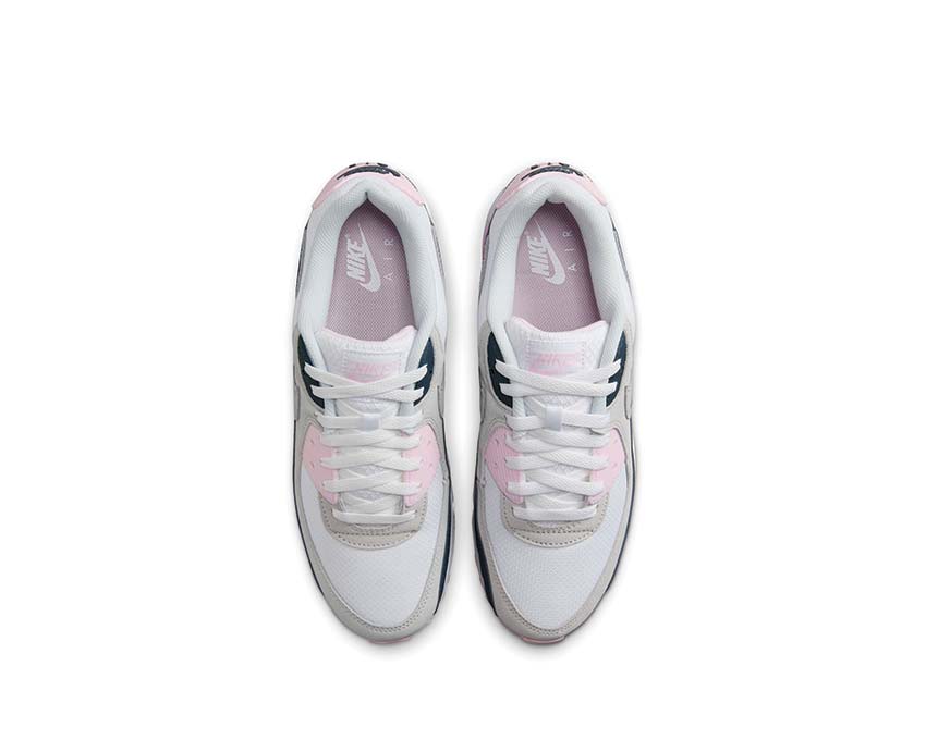 Nike Air Max 90 White / Wolf Grey - Pink Foam - Armory Navy DM0029-106