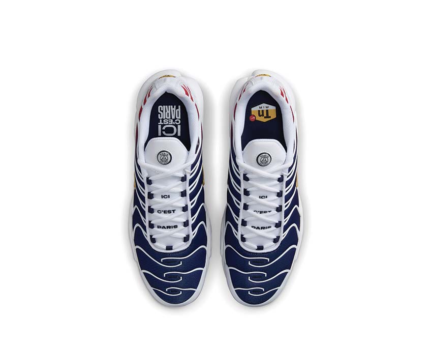 Nike Air Max Plus "PSG" White / Metallic Gold - Midnight Navy FZ4776-100
