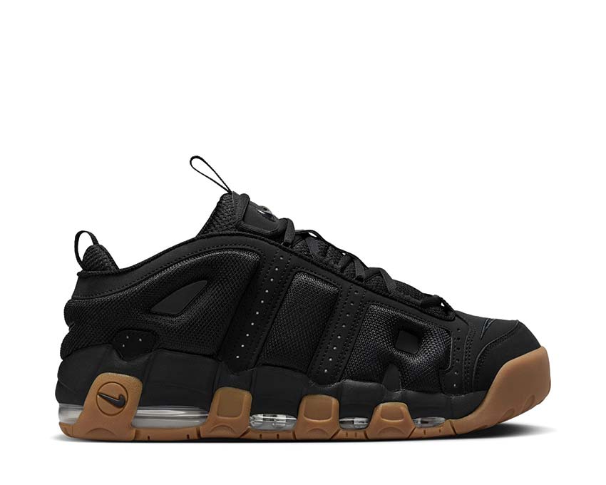 Nike Air More Uptempo Low Black / Black-Gum Med Brown FZ3055-003