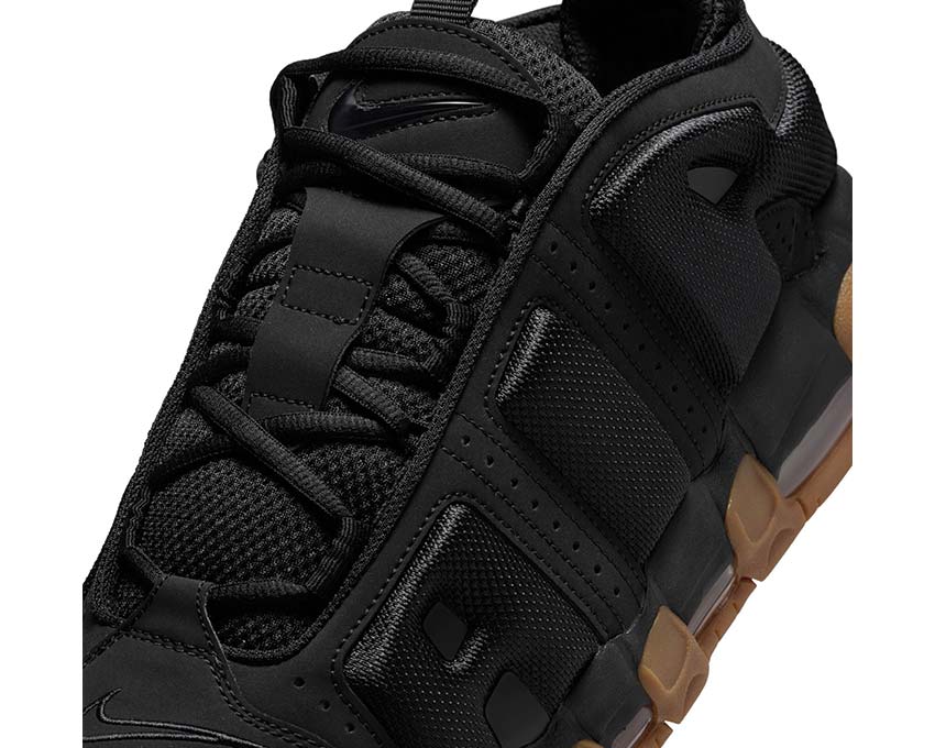 Nike Air More Uptempo Low Black / Black-Gum Med Brown FZ3055-003