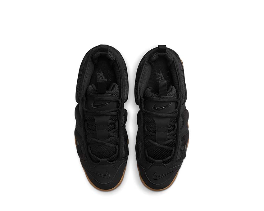 Nike Air More Uptempo Low Black / Black-Gum Med Brown FZ3055-003