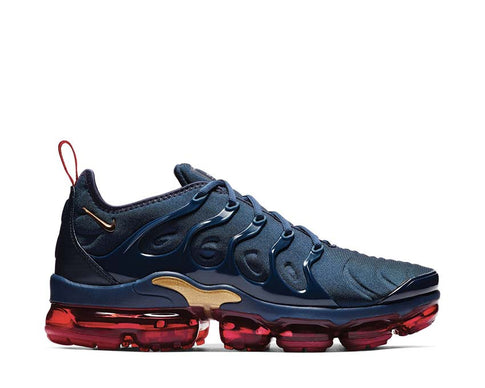 Nike Air Vapormax Plus Midnight Navy / Metallic Gold - Black 924453-405