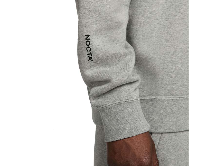 Nike M NRG Nocta CS Crew Fleece DK Grey Heather Black FN8160 063 2