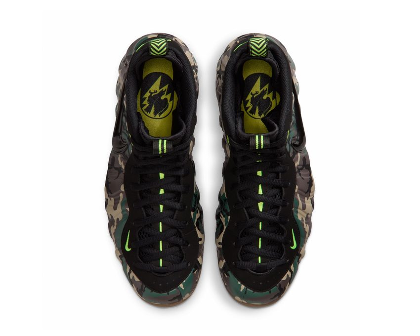 Nike Air Foamposite Pro Premium "Black/Voltage Green-Gum-Dark Brown" - sneakers homme - vue 5