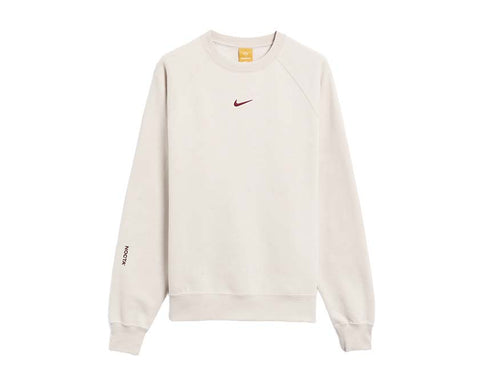 Nike x NOCTA CS Fleece Crewneck Kurtka puchowa z kapturem i nadrukiem dla maÅych dzieci Nike BrÄ
zowy FN8160-104