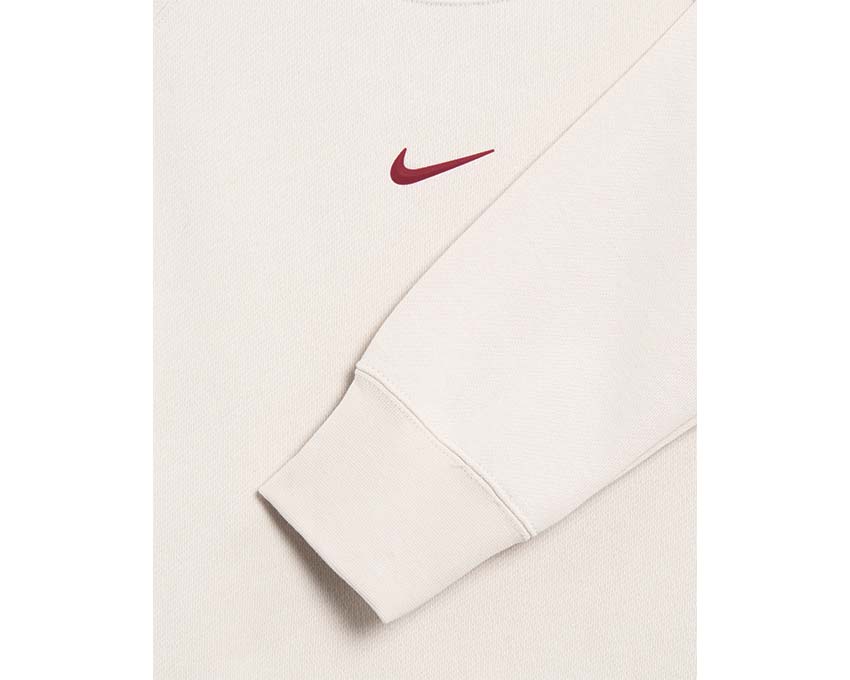 Nike x NOCTA CS Fleece Crewneck Beige best Red FN8160 104 3