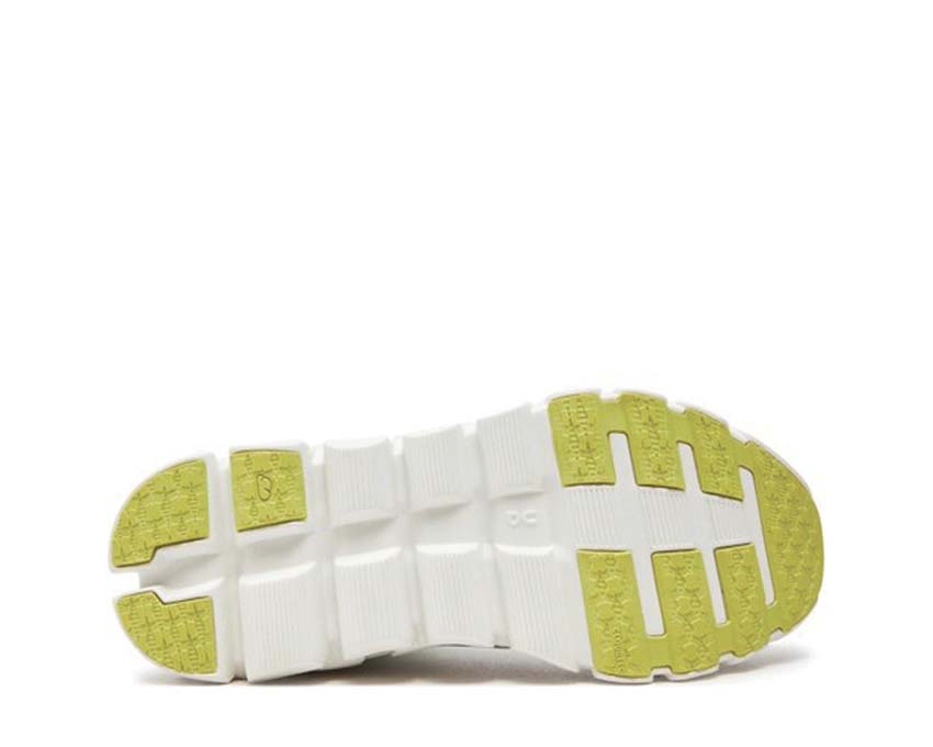 On Cloudflow 4 W White/Sand detail — mesh upper women's running