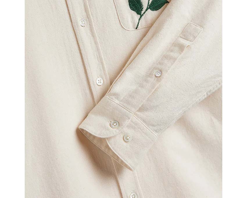 Portuguese Flannel Embroidery Flannel Shirt AW25.029