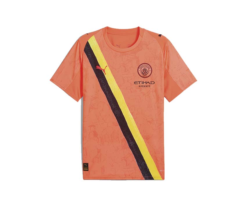 Puma KIDSUPER MCFC Jersey Replica Neon Sun-PUMA Black 781068-08