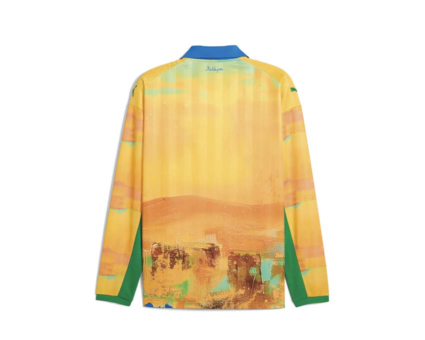 Puma KidSuper MSFC LS Retro Shirt Pelé Yellow-Fast Green 782750-22