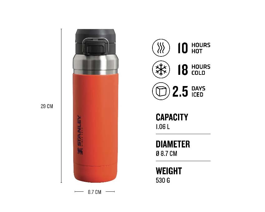 Stanley Go Quick Flip Water Bottle Tigerlily Plum