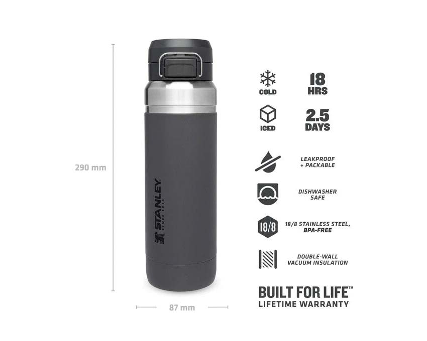 Stanley Go Quick Flip Water Bottle Charcoal