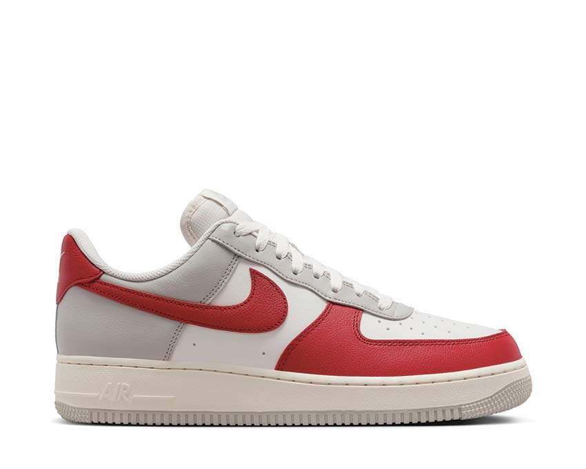 Air force 1 low red and white on sale