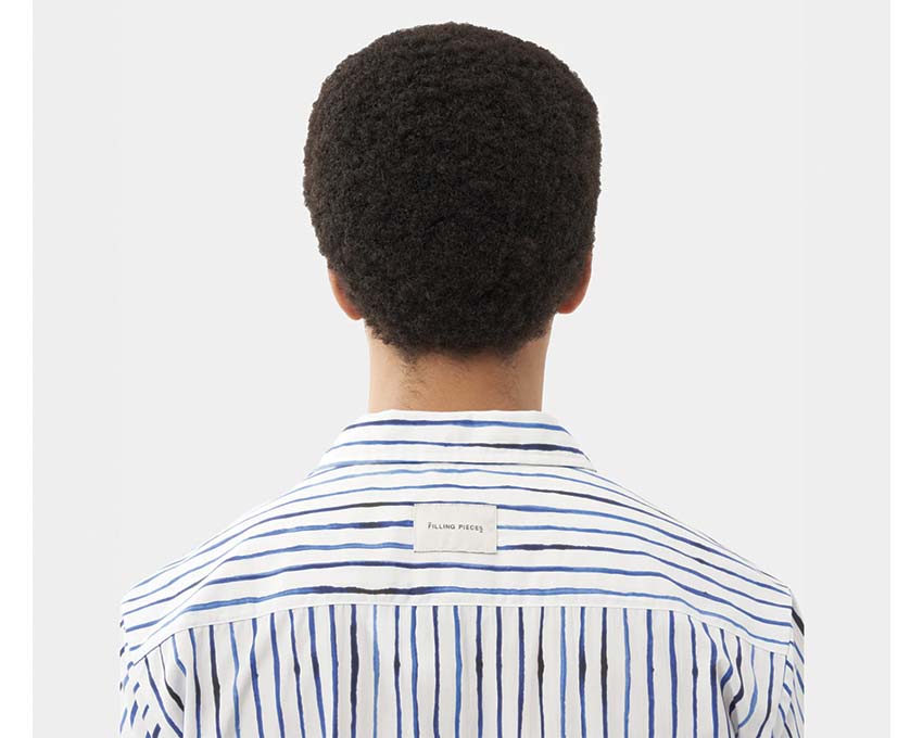 Filling Pieces Resort Shirt Painted Stripe 98733980630