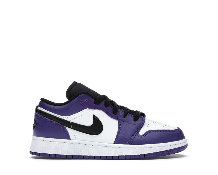 Air Jordan 1 Low GS Court Purple / Black - White 553560-500