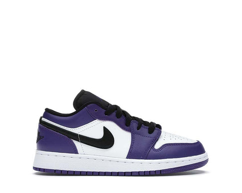 Air Jordan 1 Low GS Court Purple / Black - White 553560-500