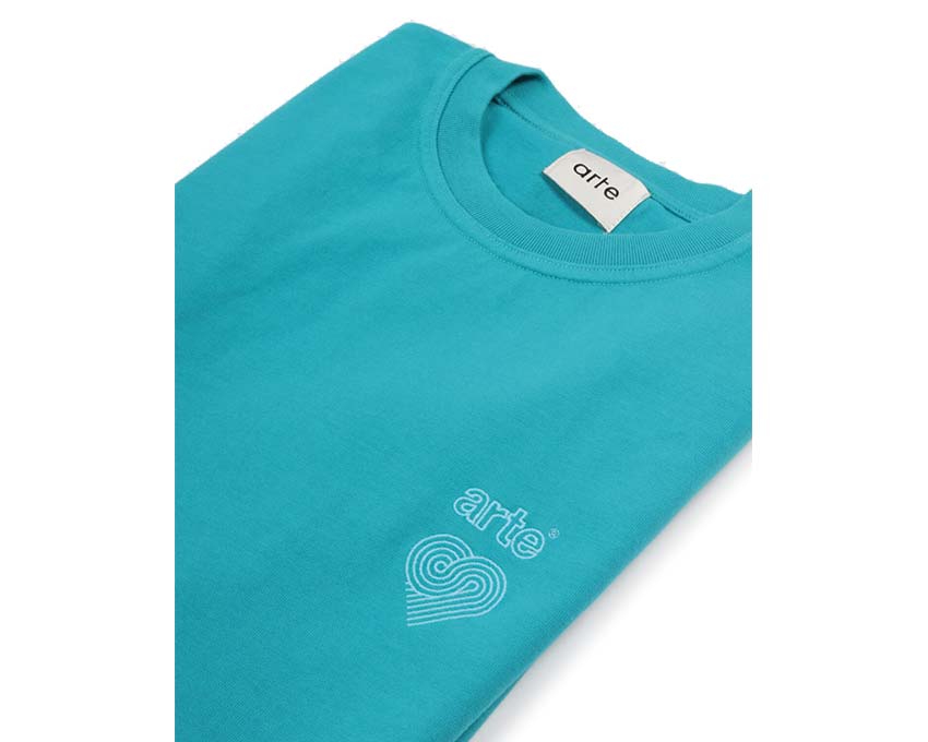 Arte Heart Logo Tee Lake Blue SS23-043T