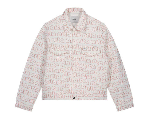 Arte Jackson Allover Logo Jacket Red / White SS23-082J