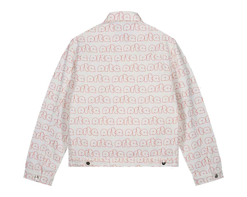 Arte Jackson Allover Logo Jacket Red / White SS23-082J