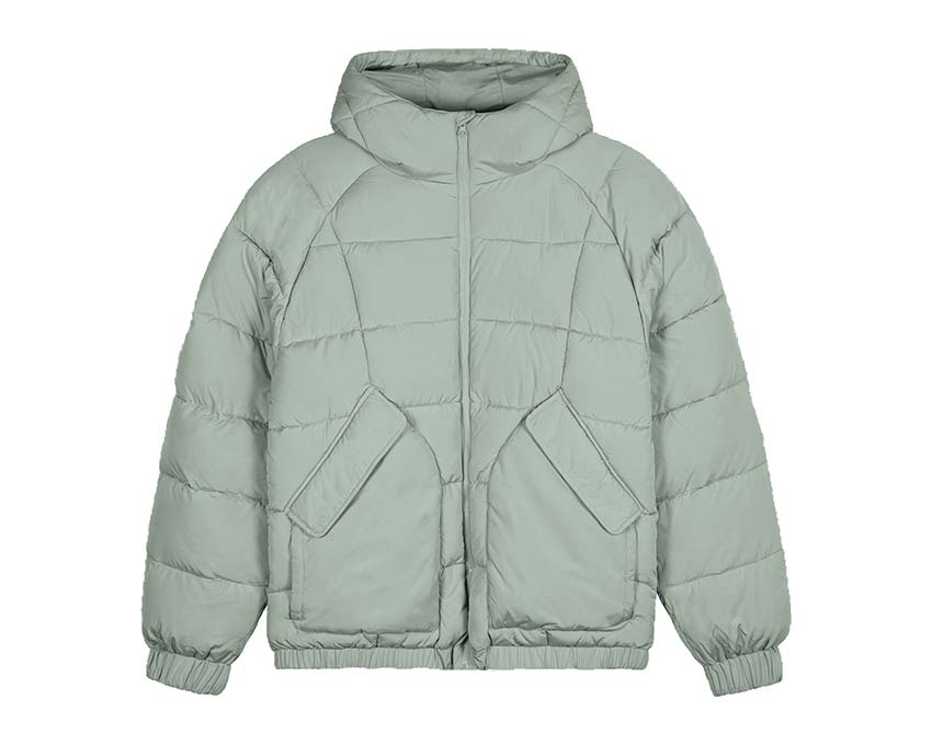 Arte Joey Cuts Puffer Jacket Light Green AW23-112J