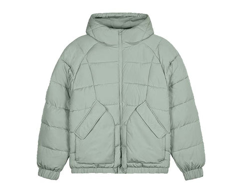 Arte Joey Cuts Puffer Jacket Light Green AW23-112J
