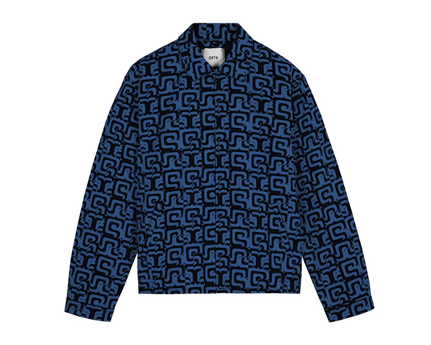 Arte Jonas Allover Jacket Navy / Blue AW23-072J