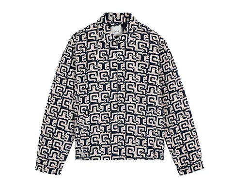 Arte Jonas Allover Jacket Navy / Cream AW23-072J