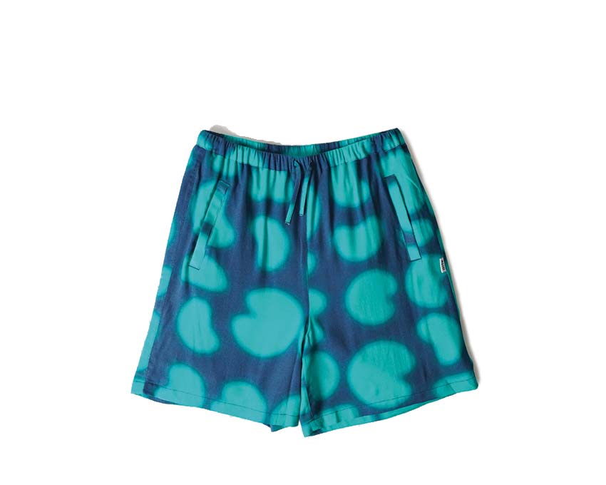 Arte Stolp Print Shorts Navy / Green SS23-112SHO