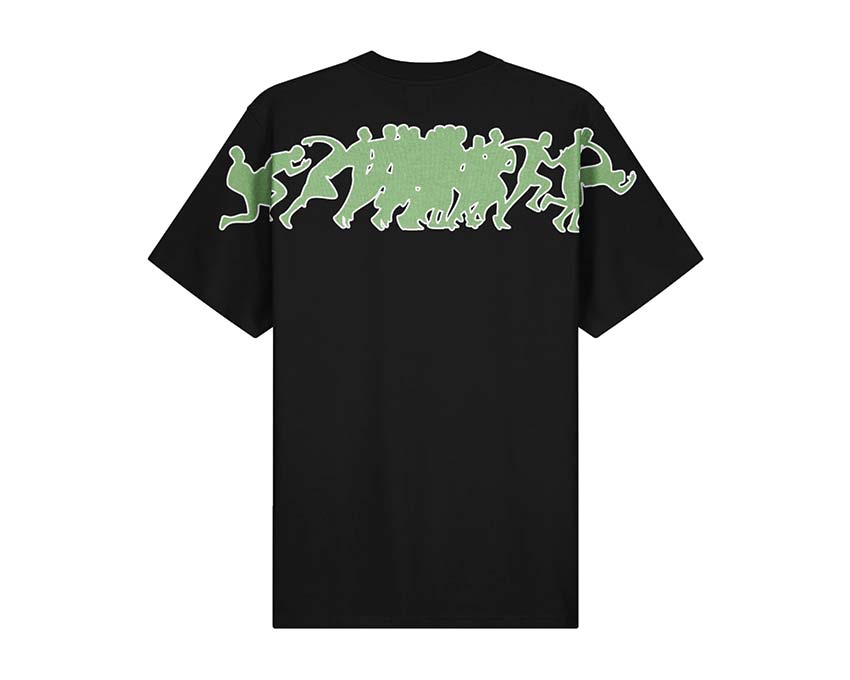 Arte T-Shirt aus reiner Baumwolle mit Motiv Take It Easy Black SS24-024T