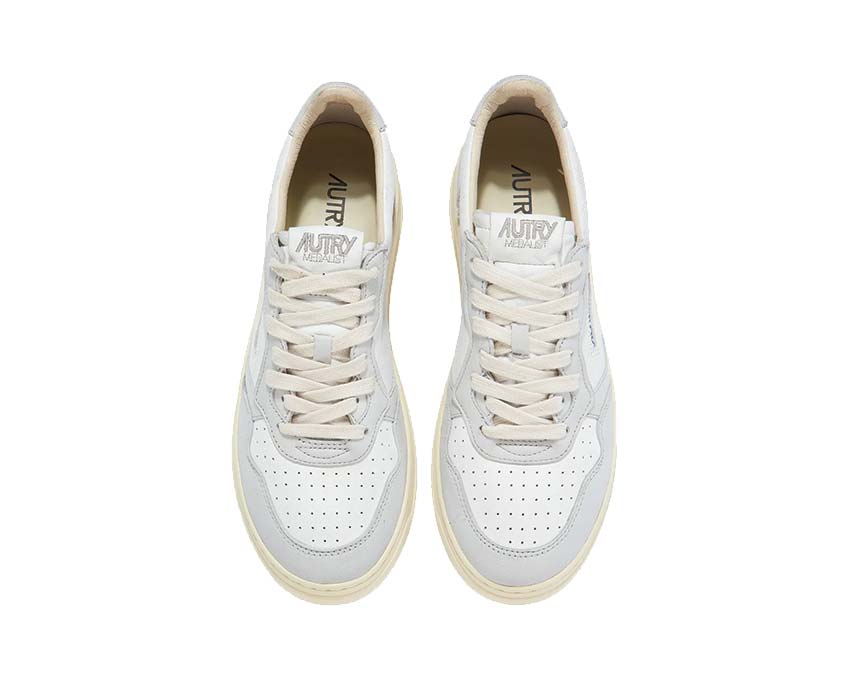 Autry Medalist Low Goat / Wash White - Vapor AULMGH03