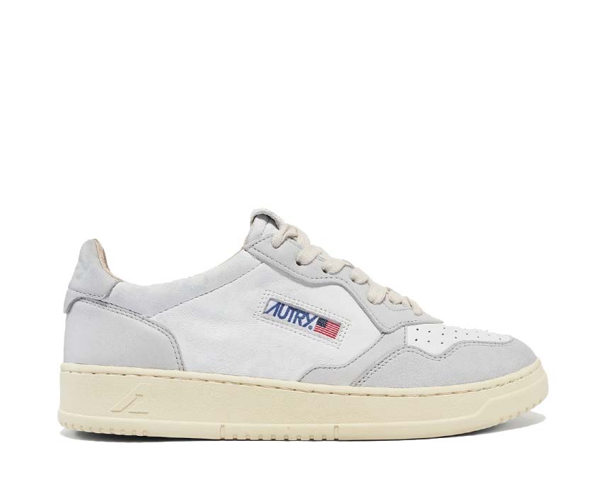 Autry Medalist Low Goat / Wash White - Vapor AULMGH03