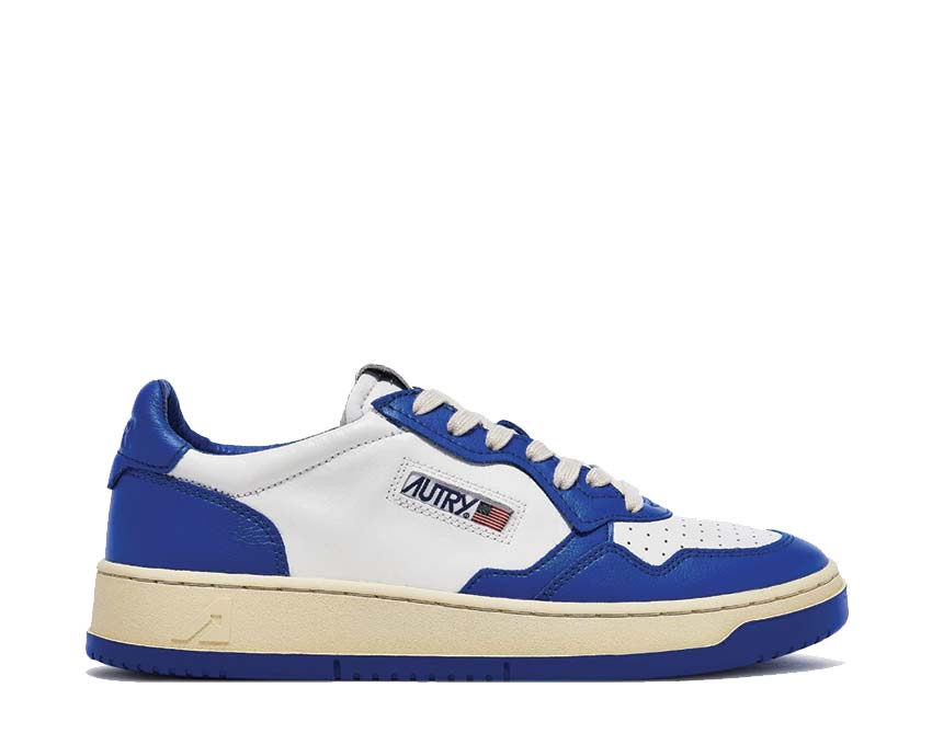 Autry Medalist Low Suede Leat / White - Blue AULMWB15