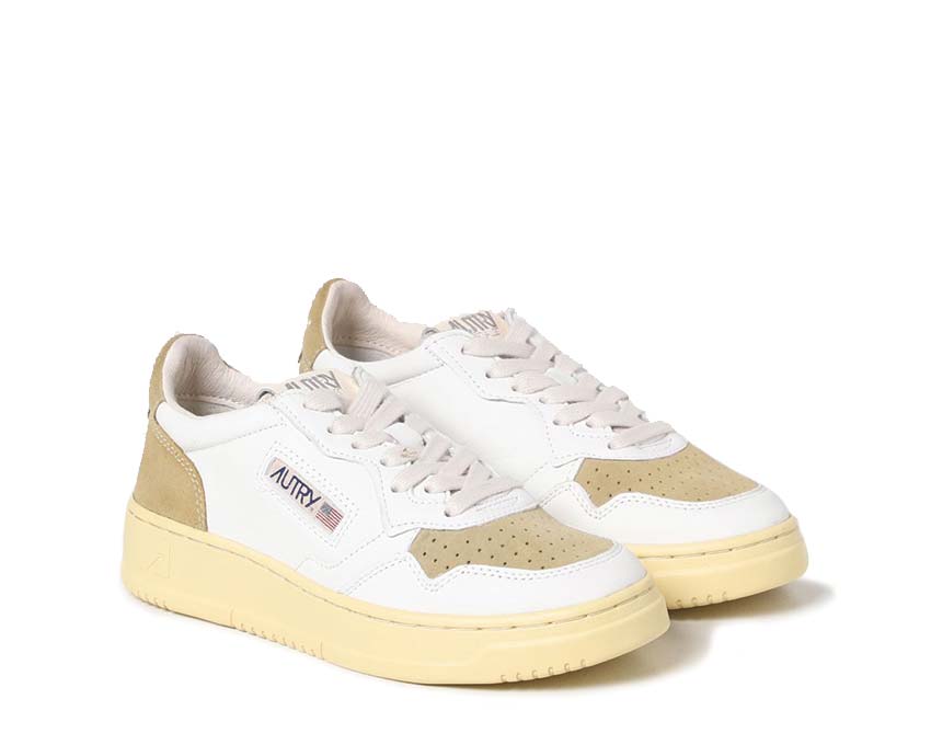 Autry Medalist Low Suede / Leat White / Mud AULWSL07