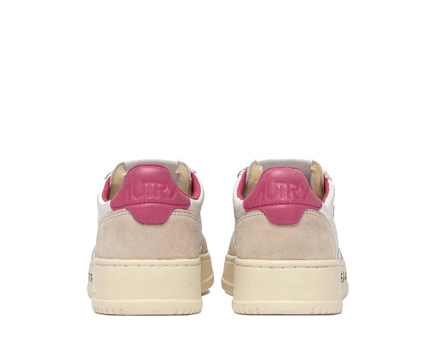 Autry Medalist Low W White / Leat - Fuchsia AULWVY04