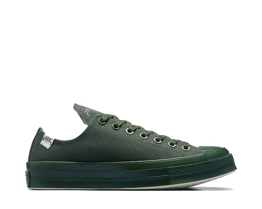Converse Black & White Roll Up One Star CC Pro Slip-On Sneakers Rifle Green A06688C