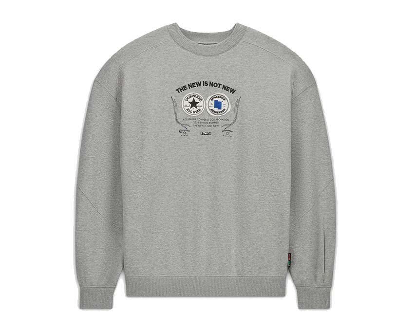 Converse ADER ERROR SHAPES Crew Sweatshirt Grey 10025818-A01