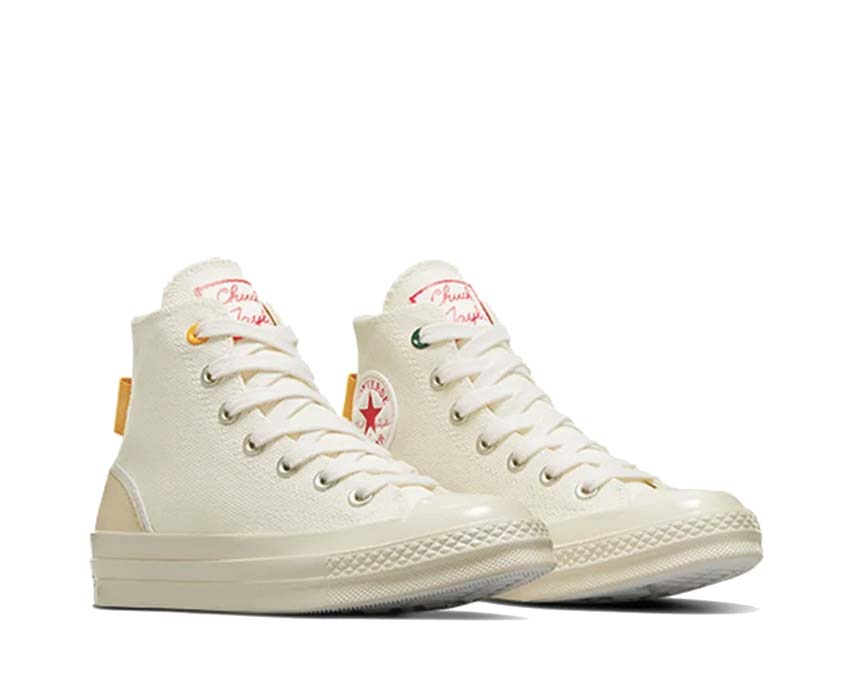 Converse Chuck 70 Hi Egret / Red / Yellow A07117C