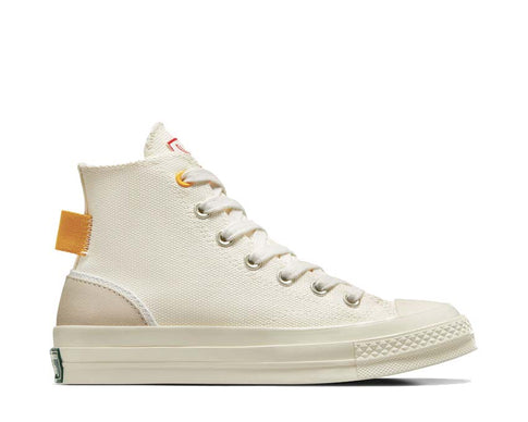 Converse Chuck 70 Hi Egret / Red / Yellow A07117C