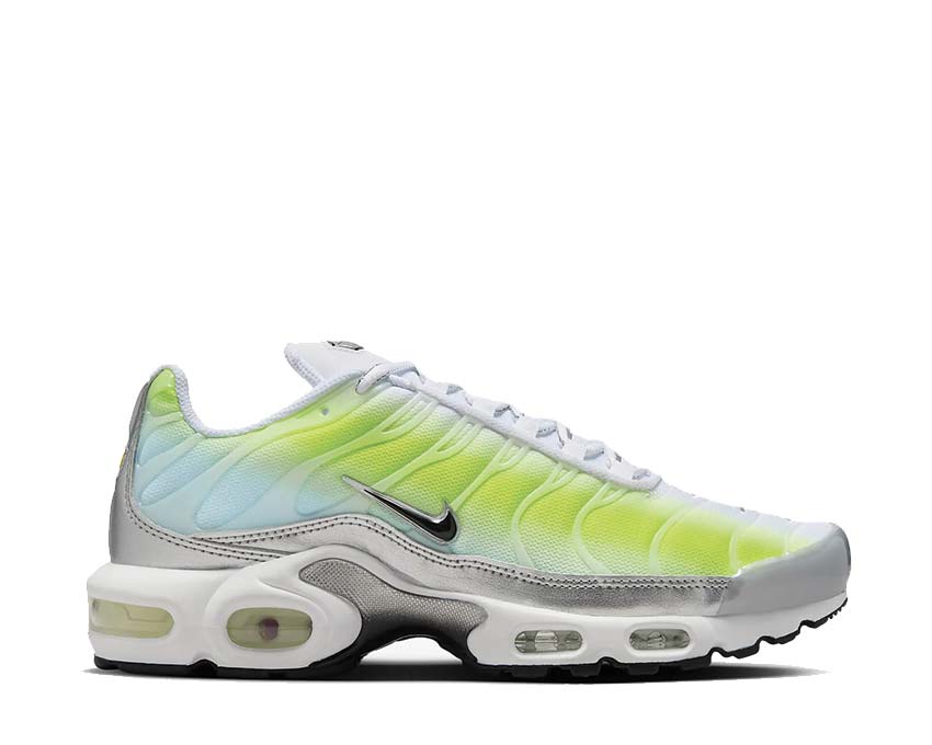 Nike air max plus white metallic silver online