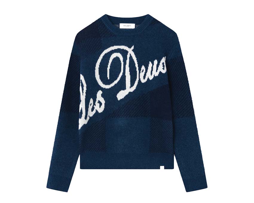 Les Deux Buffalo Recycled Knit Midnight Blue / Ivory 468215