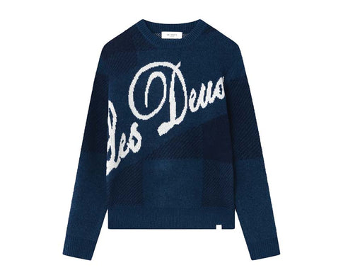 Les Deux Buffalo Recycled Knit Midnight Blue / Ivory 468215