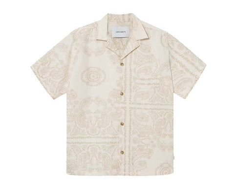Les Deux Lesley Paisley SS Shirt Light Ivory LDM401076