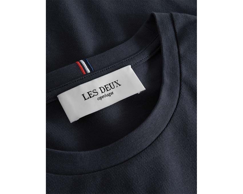 Les Deux Piqué Tee Black 101007