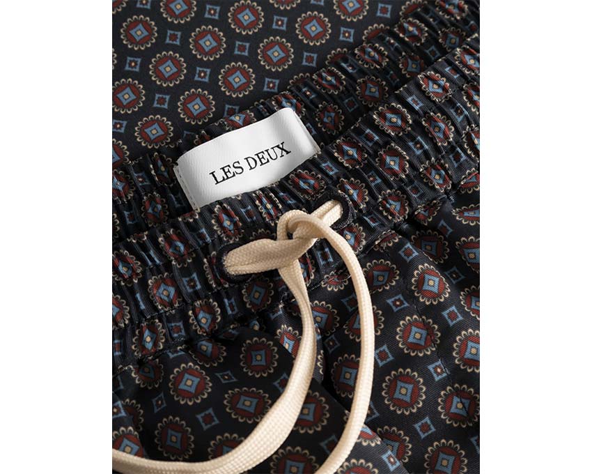 Les Deux Stan AOP Swim Shorts 2.0 Dark Navy LDM540027