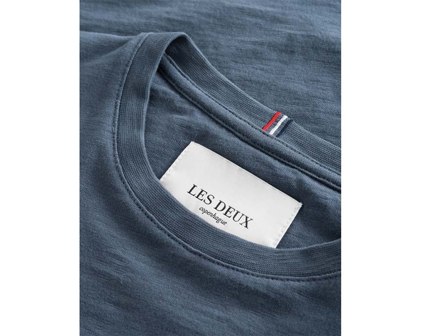 Les Deux T-Shirt Turbulence Blue / Ivory LDM101099