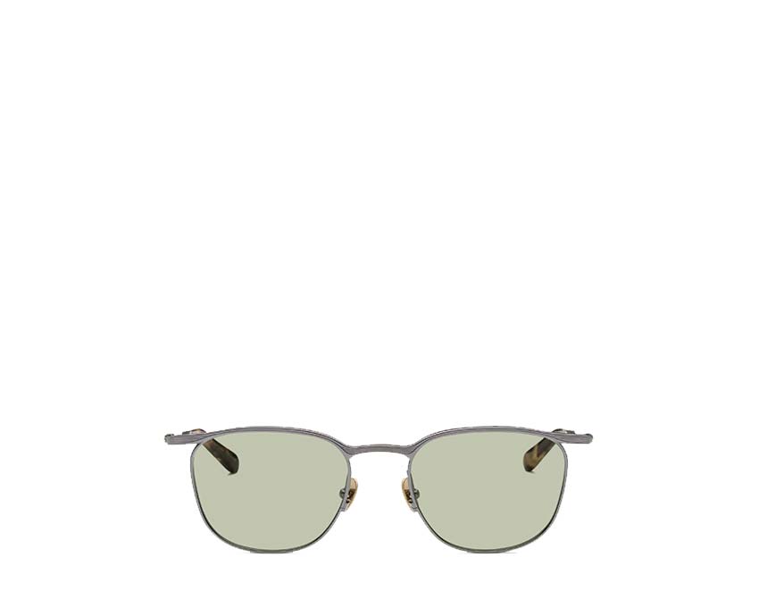 Crasto Sole rectangle-frame sunglasses Gunmetal & 14K GOLD/GREEN G13 LG-ELDO-01-SUN-G13