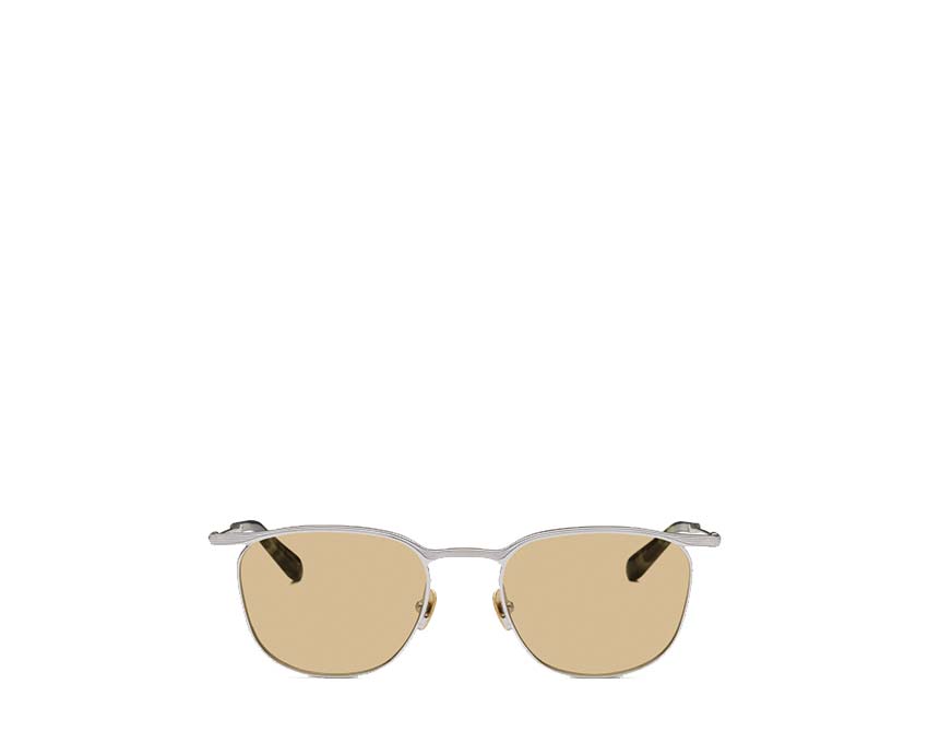 oliver peoples green round sunglasses White Gold & Palladium/Solid Brown LG-ELDO-02-SUN-BRN