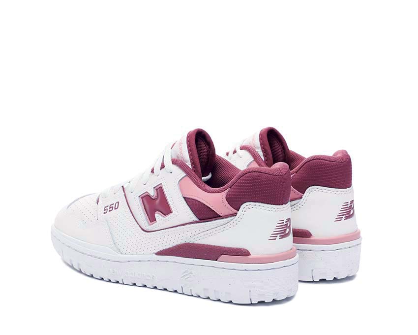 New Balance 550 W Sea Salt / Washed Burgundy - Pink Moon BBW550DP